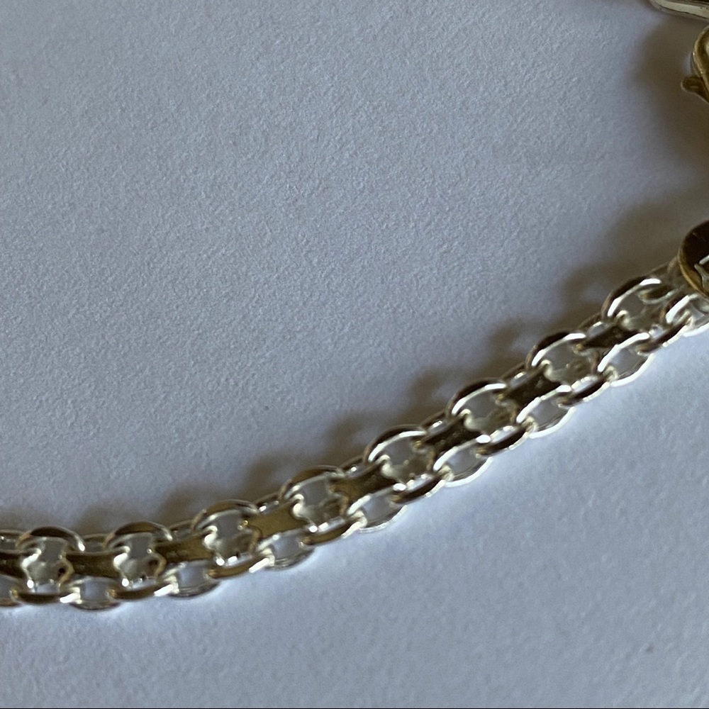 Italian Sterling Silver 925 Italy Chain Bracelet - Picture 6 of 8